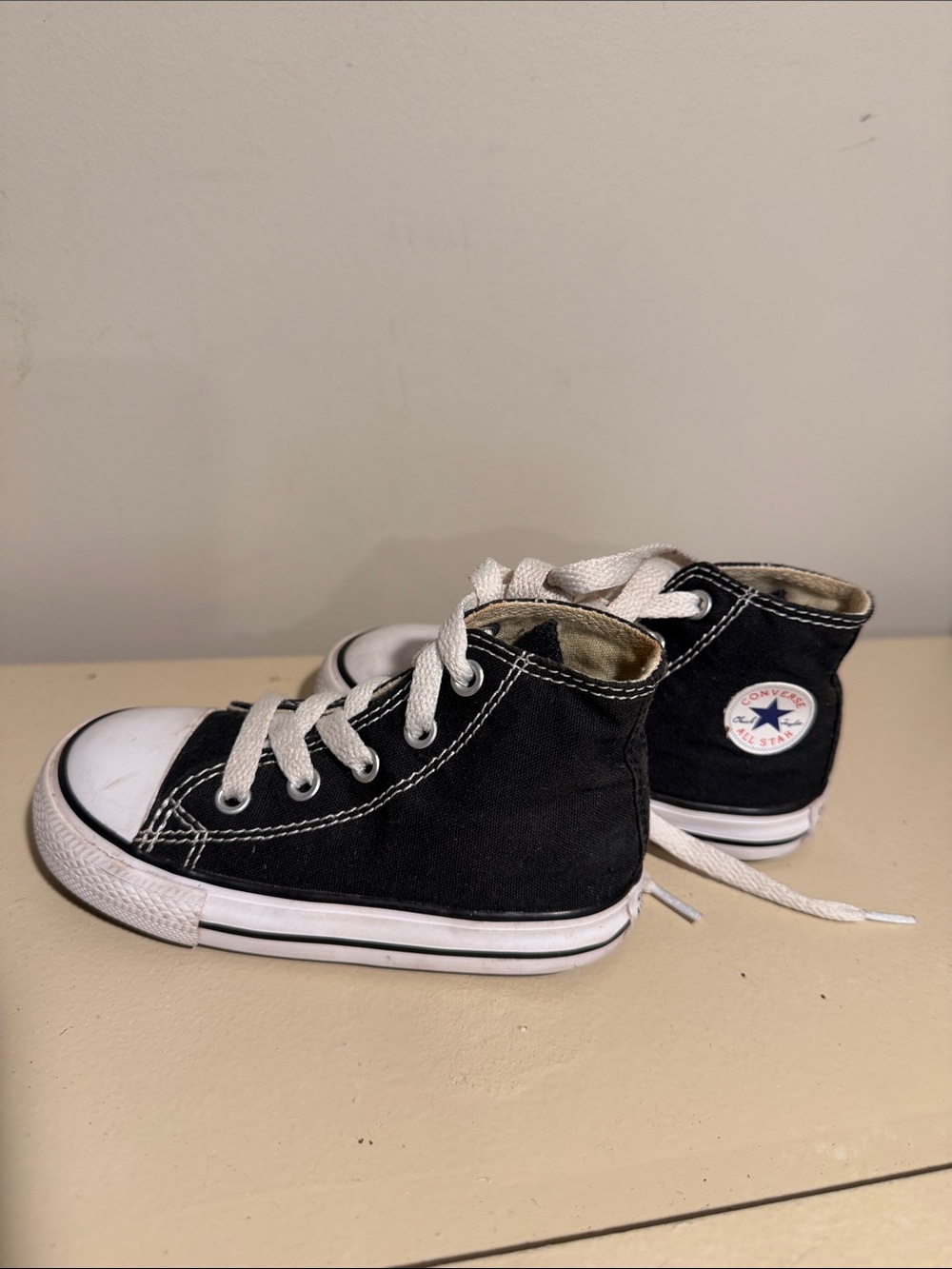 Converse Kids' Black High-Top Canvas Sneakers